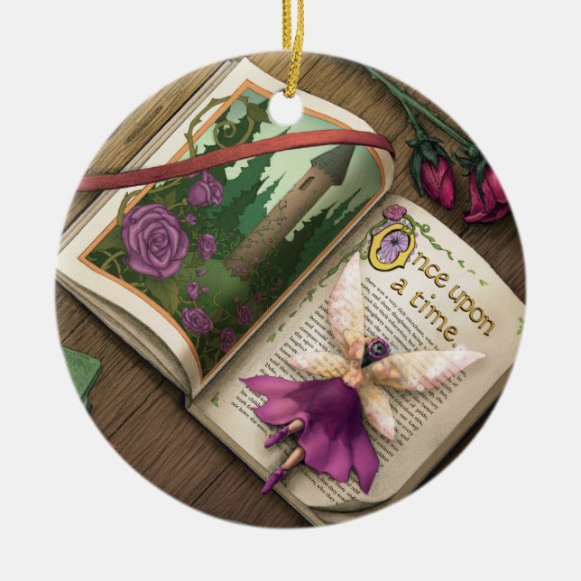 Fairy Tales II Ceramic Ornament (Front)