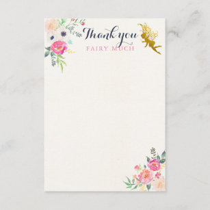 Fairy Thank You Note Card
