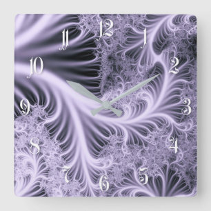 Fairy tree square wall clock