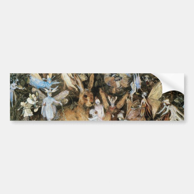 Fairy Twilight by John Anster Fitzgerald Bumper Sticker (Front)