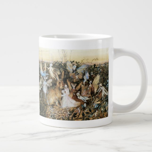 Fairy Twilight by John Anster Fitzgerald Large Coffee Mug (Right)