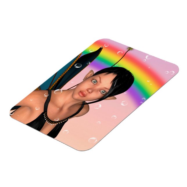 Fairy under Rainbow Magnet (Left Side)