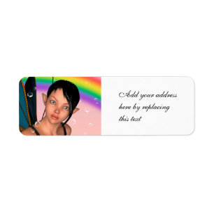 Fairy under Rainbow Return Address Label