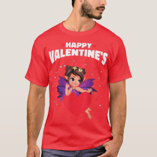 Fairy Valentines Day Boys Girls Women Men Fairy Ki T-Shirt