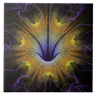 Fairy visionary flower ceramic tile