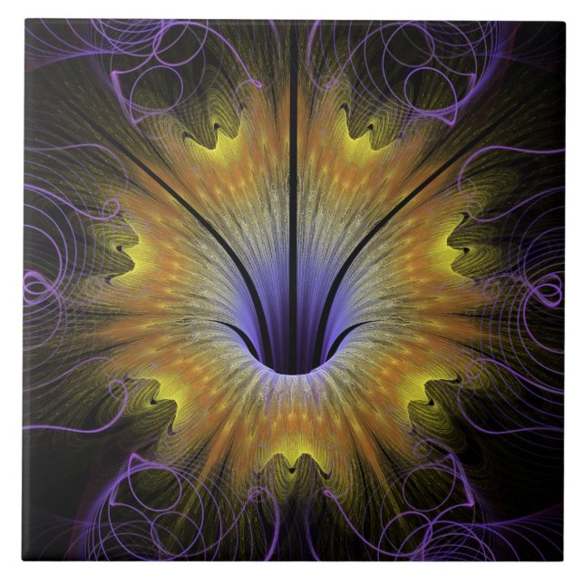 Fairy visionary flower ceramic tile (Front)