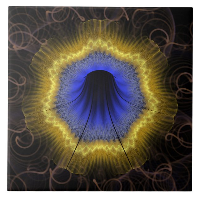 Fairy visionary flower ceramic tile (Front)