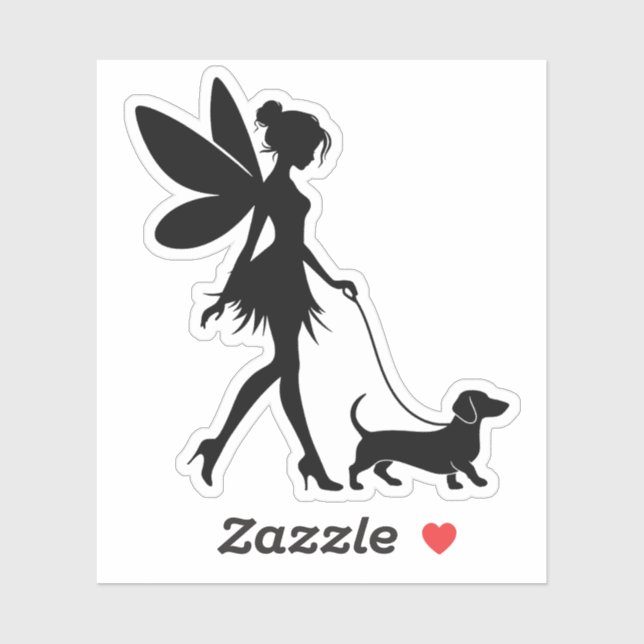 Fairy Walking Dachshund  (Sheet)