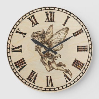 Fairy Wall Clock | Wood-Burned Fantasy