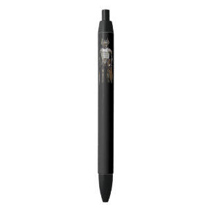 Fairy warrior black ink pen