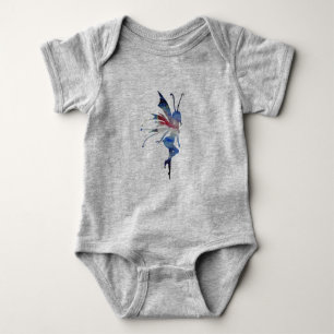 Fairy Watercolor Art Baby Jersey Bodysuit, White Baby Bodysuit