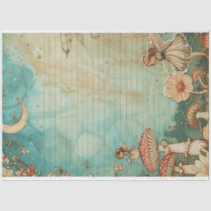 Fairy Whimsical Celestial Aesthetic Mushroom 2 Tissue Paper