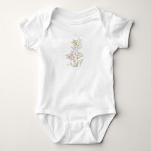 Fairy white baby bodysuit