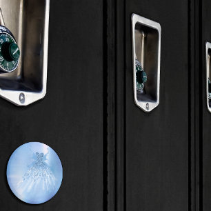 Fairy Wing Ice Gown   Frost Blue Iridescent Sheen Magnet