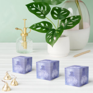 Fairy Wing Lavender Gown Purple Iridescent Sheen Favour Box