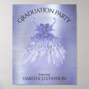 Fairy Wing Lavender Gown Purple Iridescent Sheen Poster
