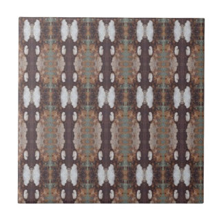 Fairy Wings Butterfly Tree Bark Patterned 4.25 Ceramic Tile