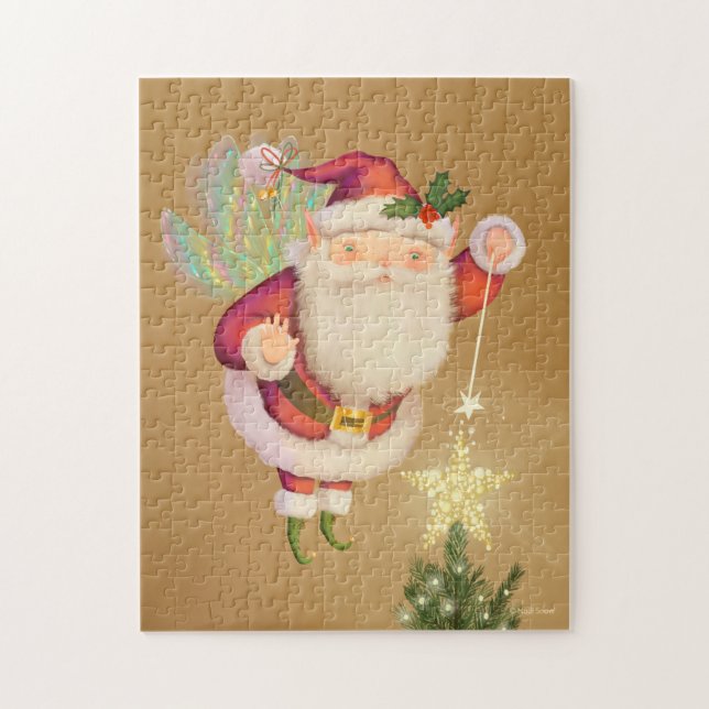 Fairy Wings Santa Jigsaw Puzzle (Vertical)