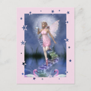 fairy wishes postcard