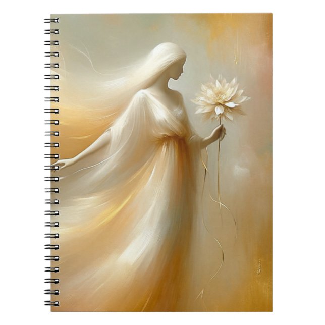 Fairy with Dahlia flower Notebook (Front)