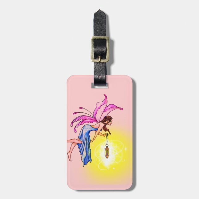Fairy with Lantern Luggage Tag (Front Vertical)