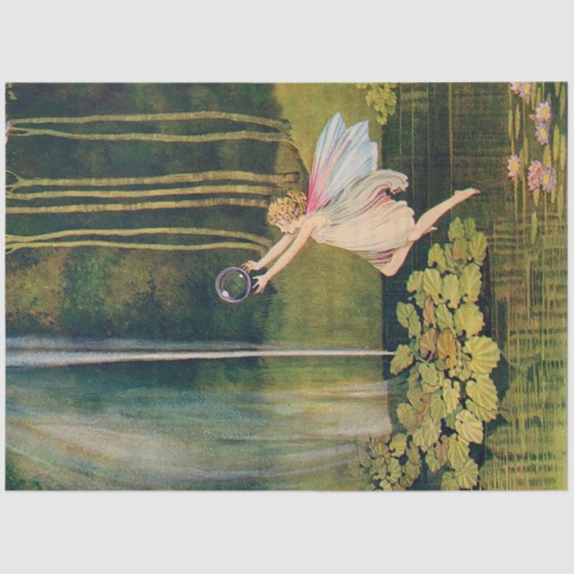 Fairy with Rainbow Bubble Tissue Paper (Front)