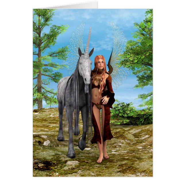 Fairy with Unicorn (Front)