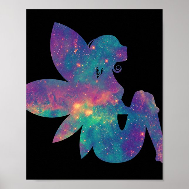 Fairy with Wings and Galaxy Print (Front)