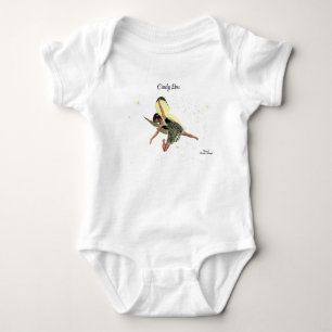 Fairy With Yellow Wings Baby Bodysuit