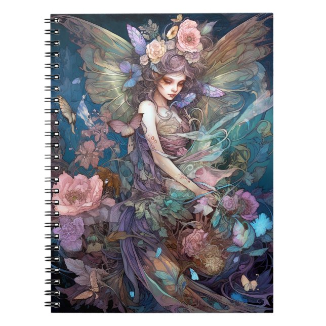 Fairy Woman Fantasy Art Notebook (Front)