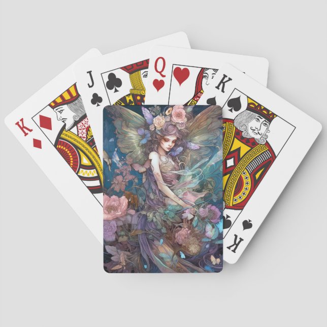 Fairy Woman Fantasy Art Playing Cards (Back)