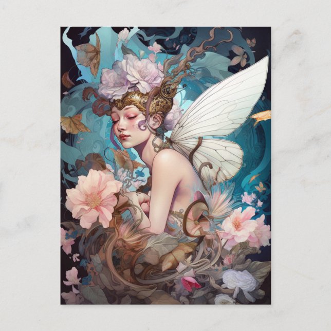 Fairy Woman Fantasy Art Postcard (Front)