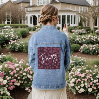 Fairy Women's Jean Jacket – Artistic Fairy Motif