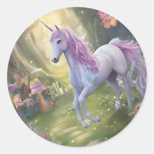 Fairy Wonderland Collection Party Favour Classic Round Sticker