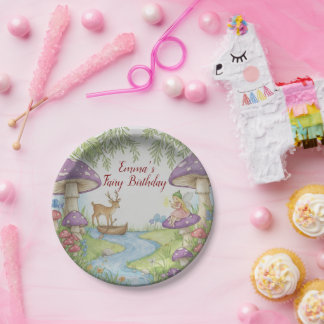 Fairy Woodland Birthday Paper Plate