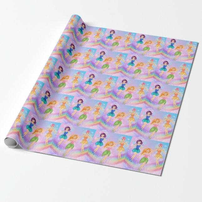 Fairy Wrapping Paper (Unrolled)