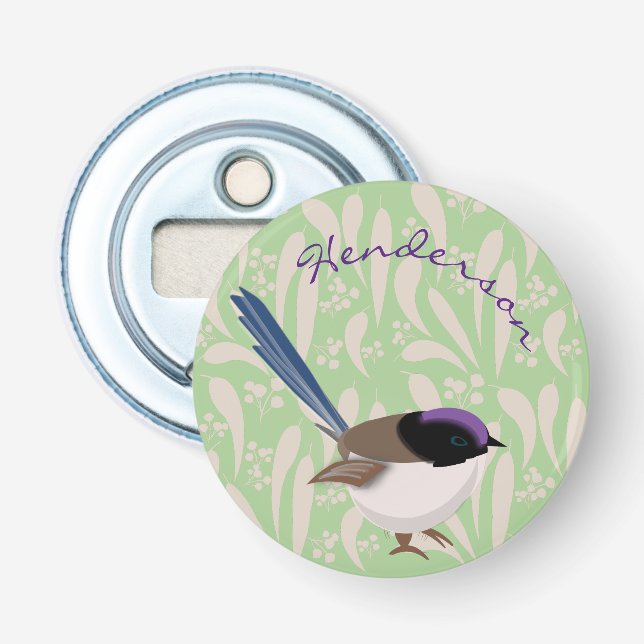 Fairy Wren Bottle Opener (Front)