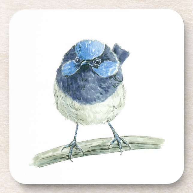 Fairy wren coaster (Front)