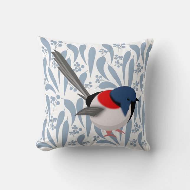 Fairy Wren Cushion (Front)