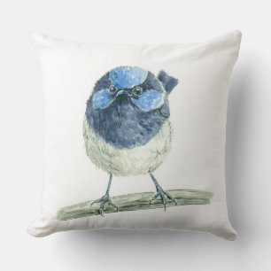 Fairy wren cushion
