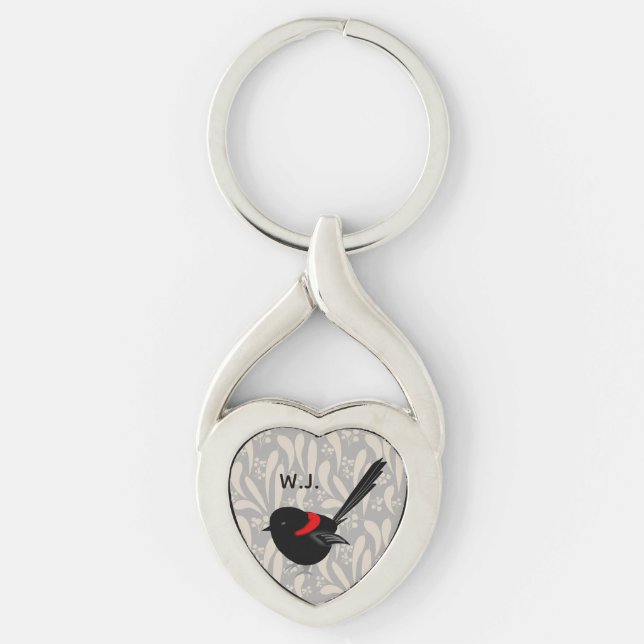 Fairy Wren Key Ring (Front)