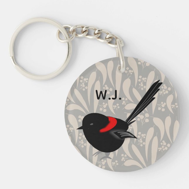 Fairy Wren Key Ring (Front)