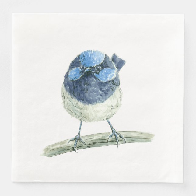 Fairy wren napkin (Front)
