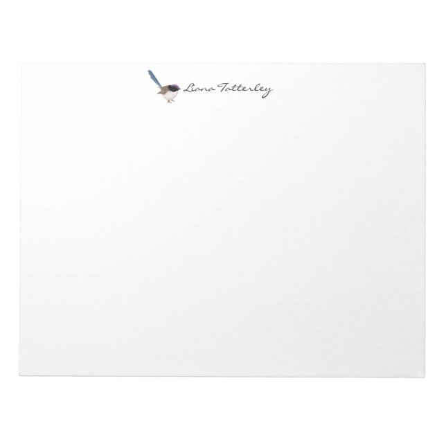 Fairy Wren Notepad (Front)