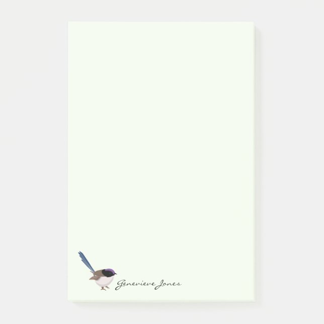 Fairy Wren Post-it Notes (Front)