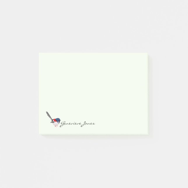 Fairy Wren Post-it Notes (Front)
