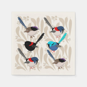 Fairy Wrens Napkin
