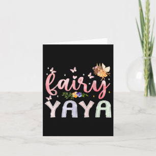 Fairy Yaya Magical Floral Birthday Girl Fairytale Card