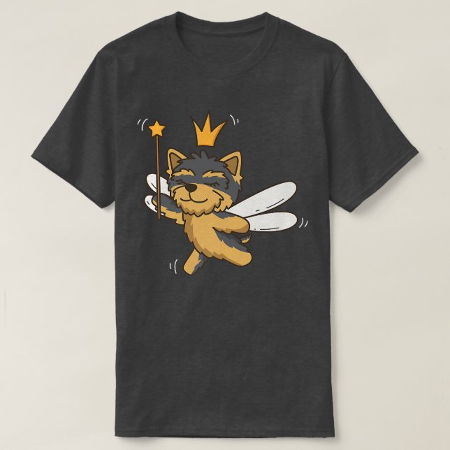 Fairy Yorkshire Terrier Dog Mystical Pet Fairy Lov T-Shirt (Design Front)