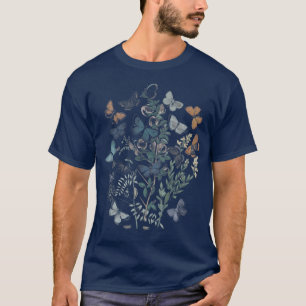 Fairycore Aesthetic Cottagecore Goth Butterfly Vin T-Shirt